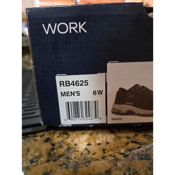 Reebok Work Men's Heckler Seamless Athletic Oxford Composite Toe Men's Size 6 W - Picture 8 of 8